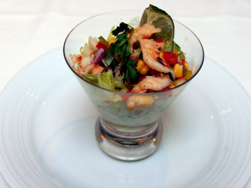 A plated dish from the Sunset menu
