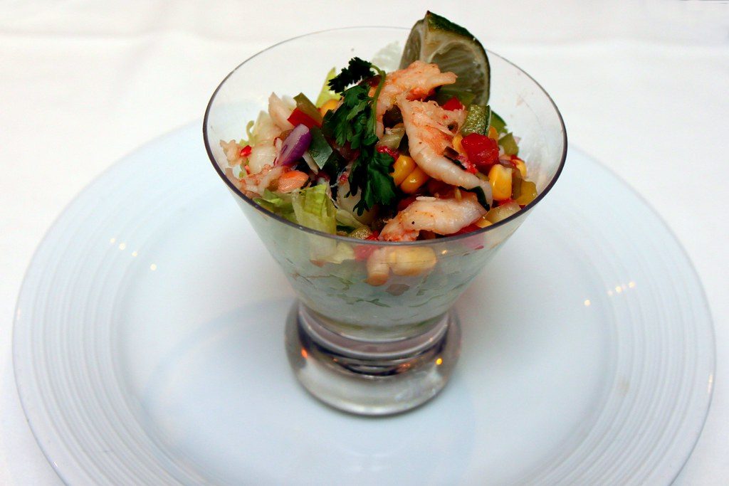 A plated dish from the Sunset menu