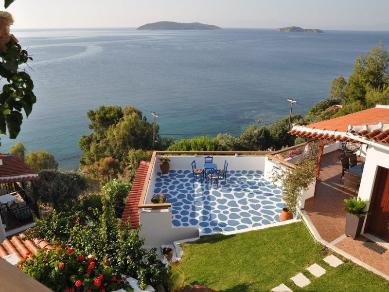 Sunrise Terrace Villa facing the eastern cove